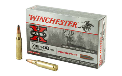 Ammunition Winchester Ammunition Super X 7mm 08 WIN SPRX PWR PNT 7MM-08 140GR 20/200